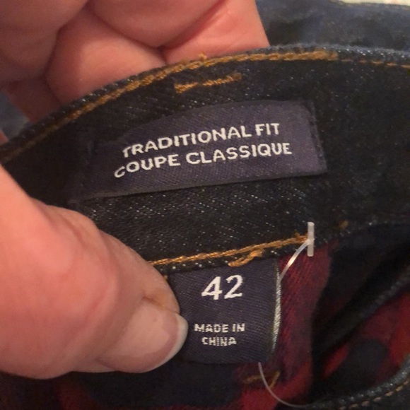 GREAT FOR WINTER!! Brand new!! Lands End Men’s Square Rigger Lined Jeans - Picture 3 of 5